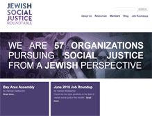 Tablet Screenshot of jewishsocialjustice.org